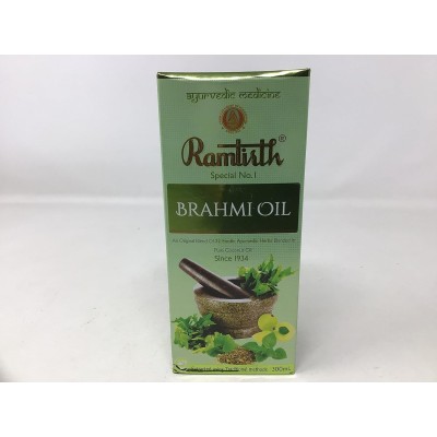 Ramtirth Brahmi Hair Oil - 300 Ml (Excellent For Dandruff, Brain, Sound Sleep And For Body Massage)