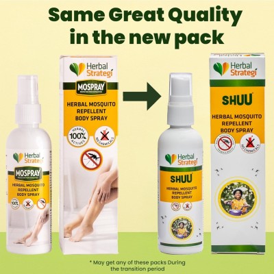 Herbal Strategi Mospray Herbal Mosquito Spray, 100Ml